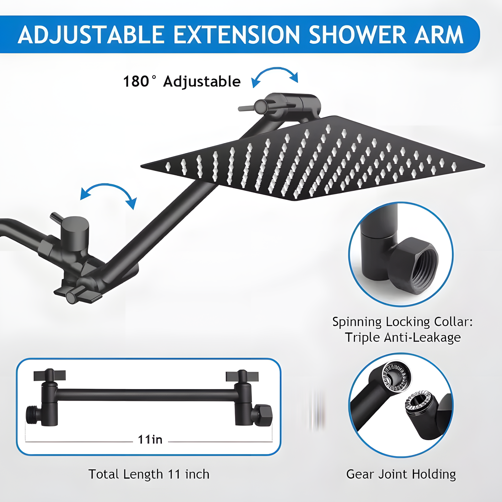 Rainfall Shower System with Handheld