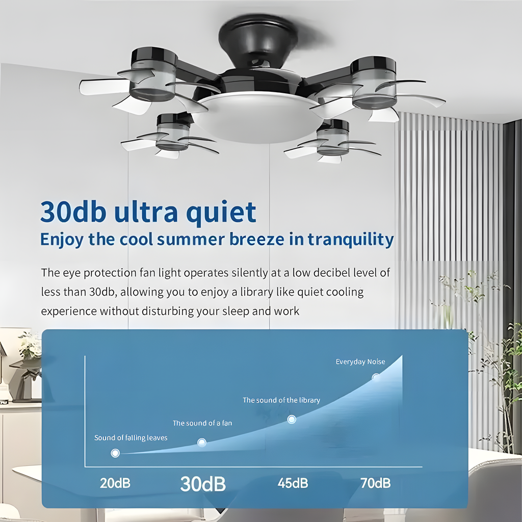 500mm Four-Head Ceiling Fan Light